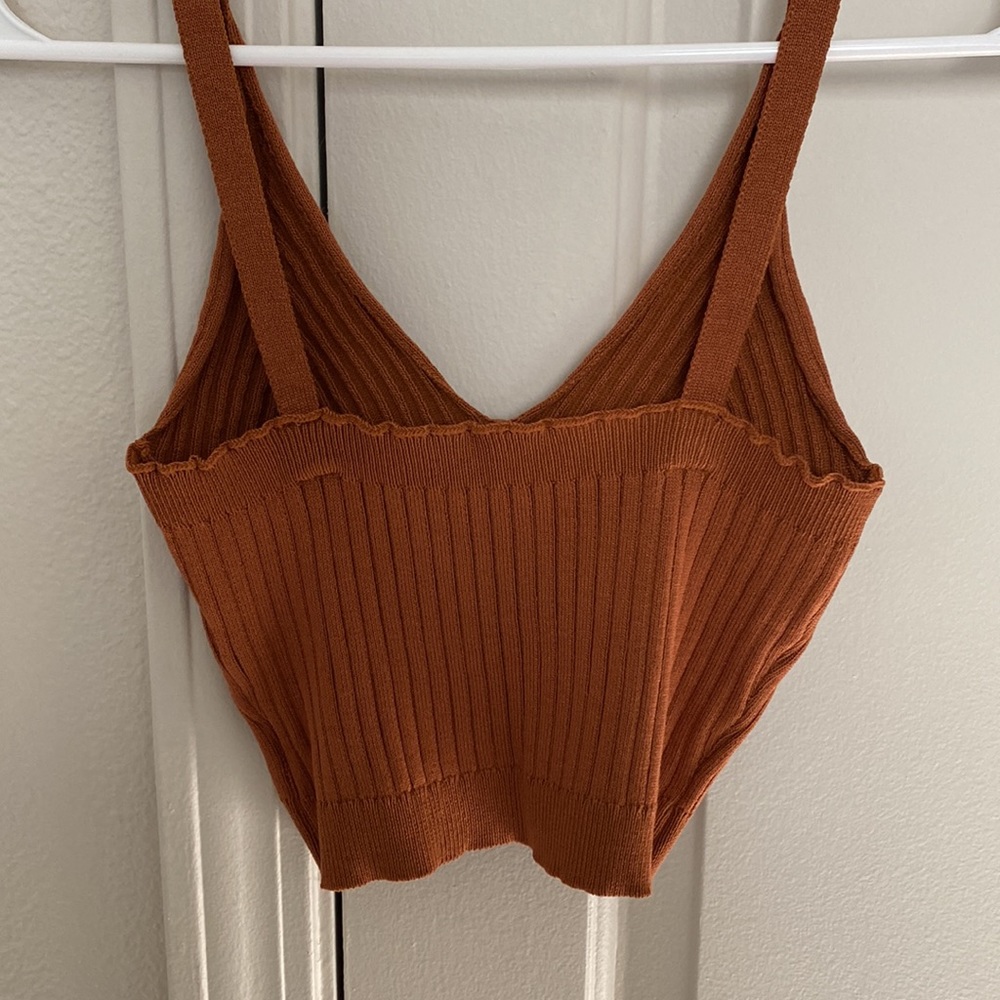 Shein Ribbed Crop Top - Picture 2 of 3